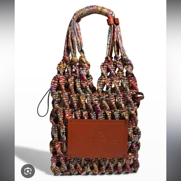 Etro Silk Braided Shoulder Bag Dna Retails $3,010 Rare - Picture 15 of 15